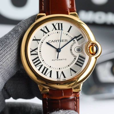 Cartier 42MM 18K Mechanical Movement White Dial Watch best replica watches for the money